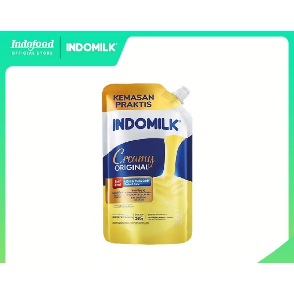

INDOMILK POUCH 260g SUSU KENTAL MANISS / 2 RASAA
