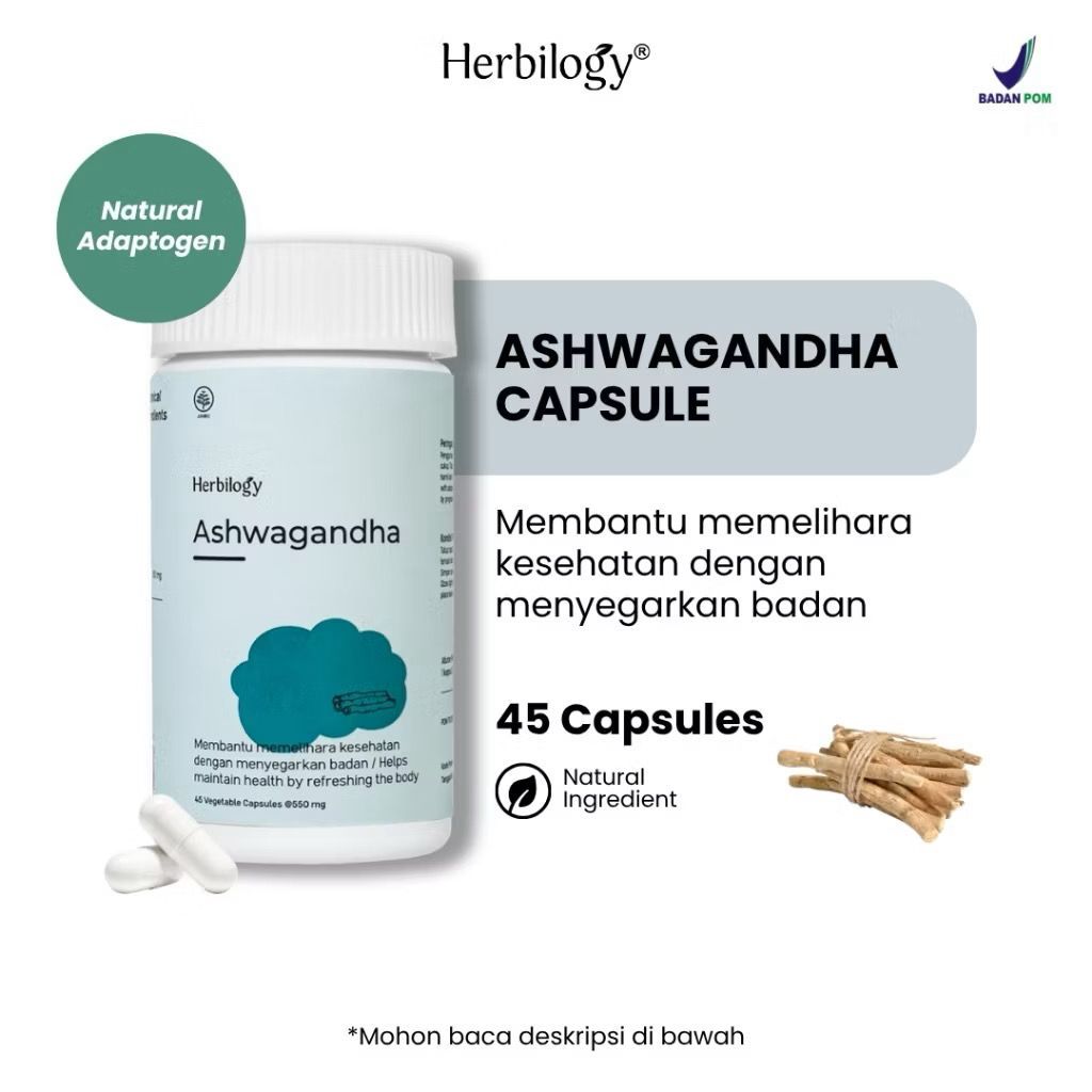 

Herbilogy ashwagandha ashwaganda aswagandha asli original bpom