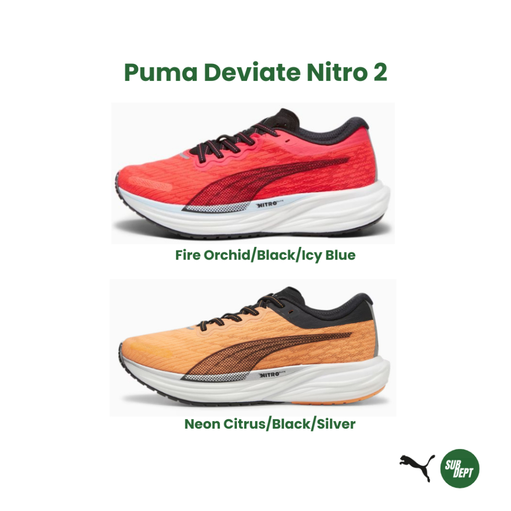 Sepatu Running Plat Carbon Puma Deviate Nitro 2 Original