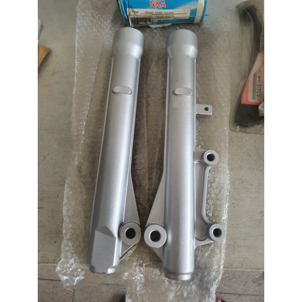 TABUNG SOK DEPAN MOTOR SMASH SMASH NEW SILVER BESI TEBAL NKA