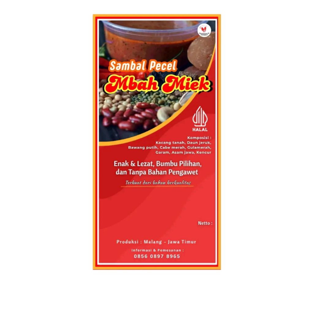 

pecel khas malang tanpa pengawet
