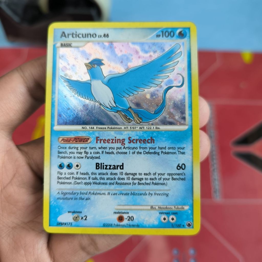 kartu pokemon articuno lv.46 majestic dawn 2008