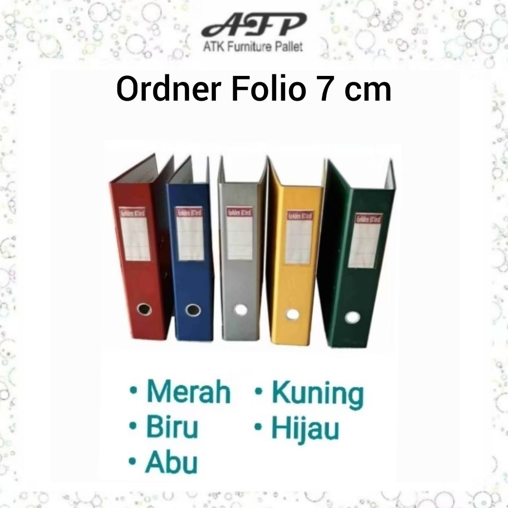 

Ordner Folio 7 cm Warna Merah Kuning Hijau Biru Abu