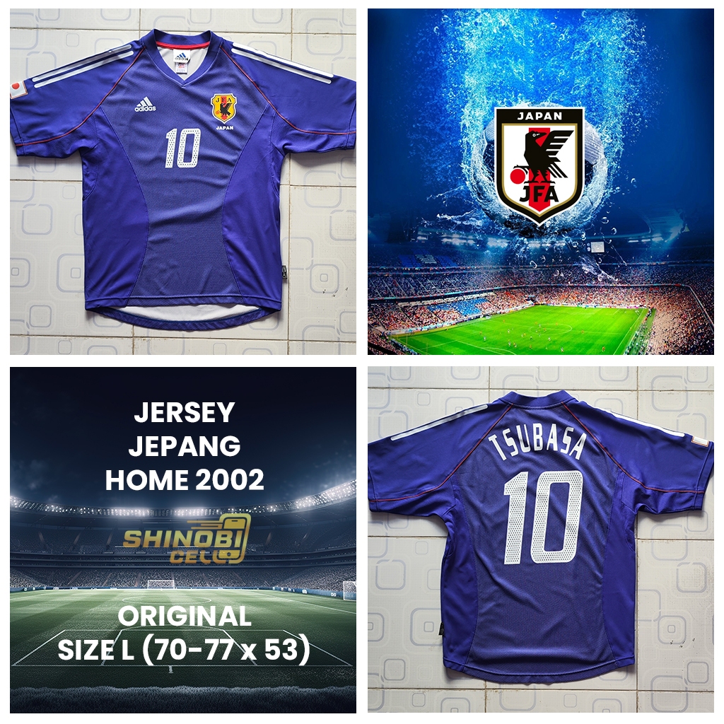 Jersey Jepang Home 2002 Japan TSUBASA #10 Size L