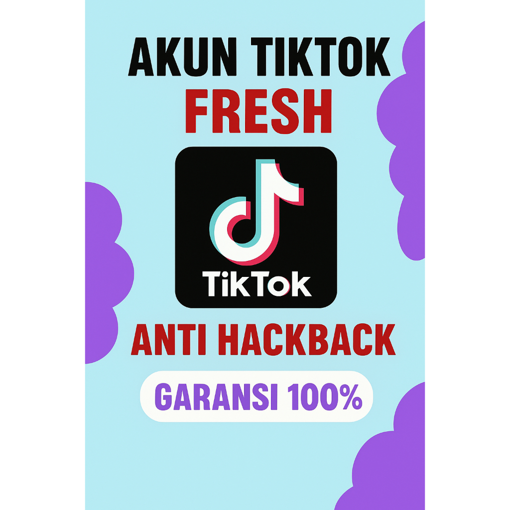 Akun TikTok Fresh 100% Ori (Garansi Aman, Anti Hack Back)