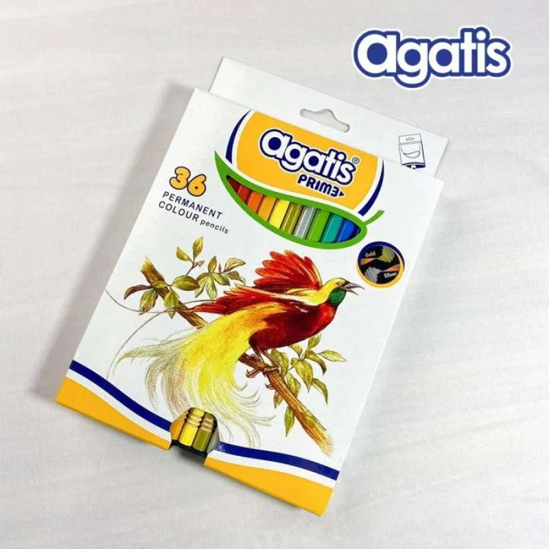 Agatis - Pensil Warna Prime Permanent 36 Warna / Pensil Warna Lengkap 1 Set