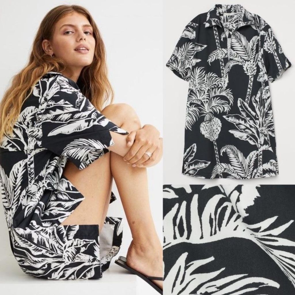 H&M V Neck Midi Dress