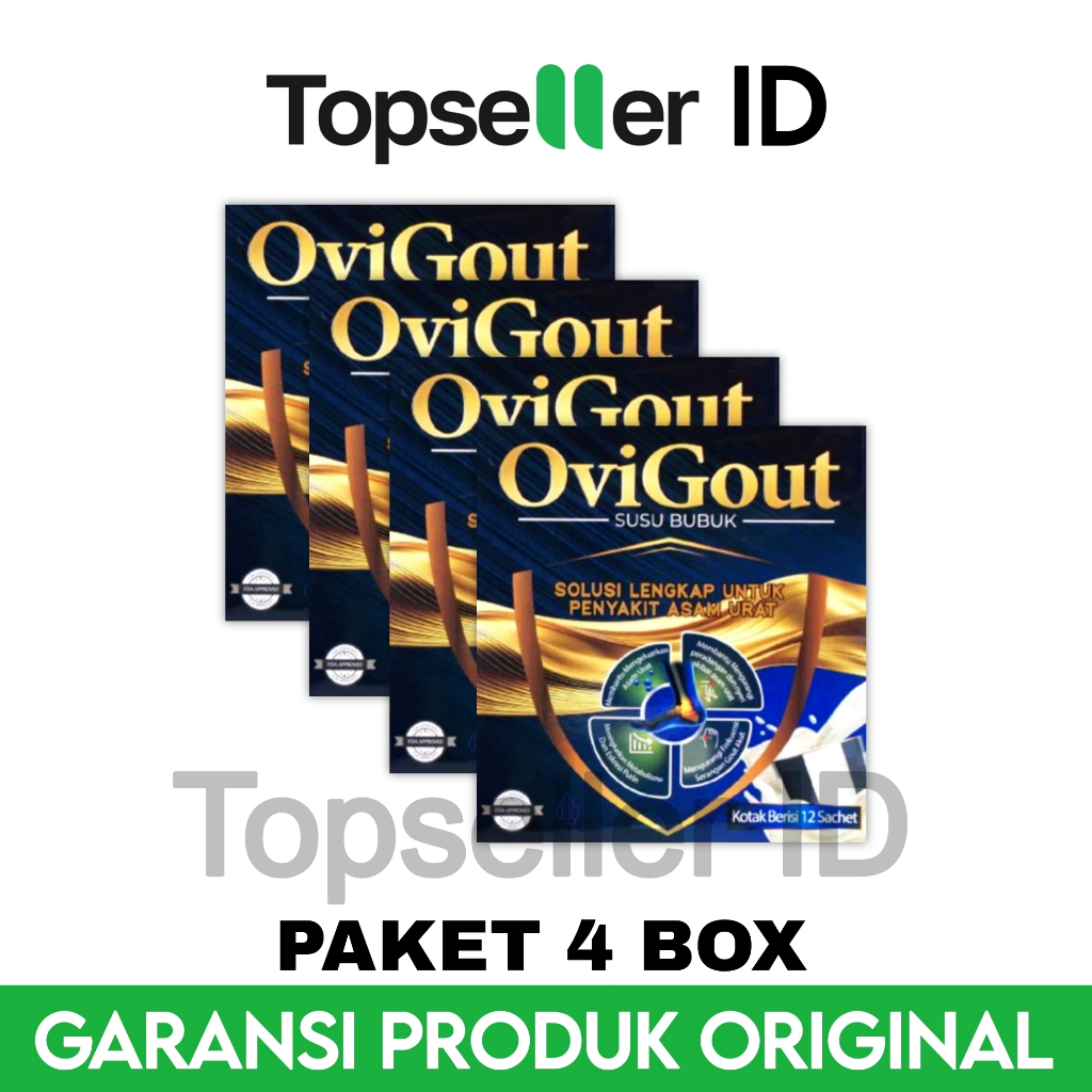 

4 Box Ovigout Susu Untuk Nyeri Sendi Dan Asam Urat 100% Original Asli