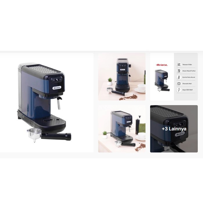 Ariete Espresso Maker 15 Bar