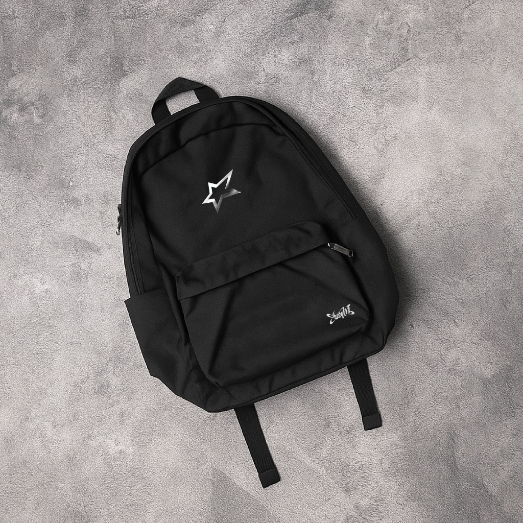 Tas Ransel Sekolah Pria SD SMP SMA Tas Punggung Cowok Keren Logo Bintang