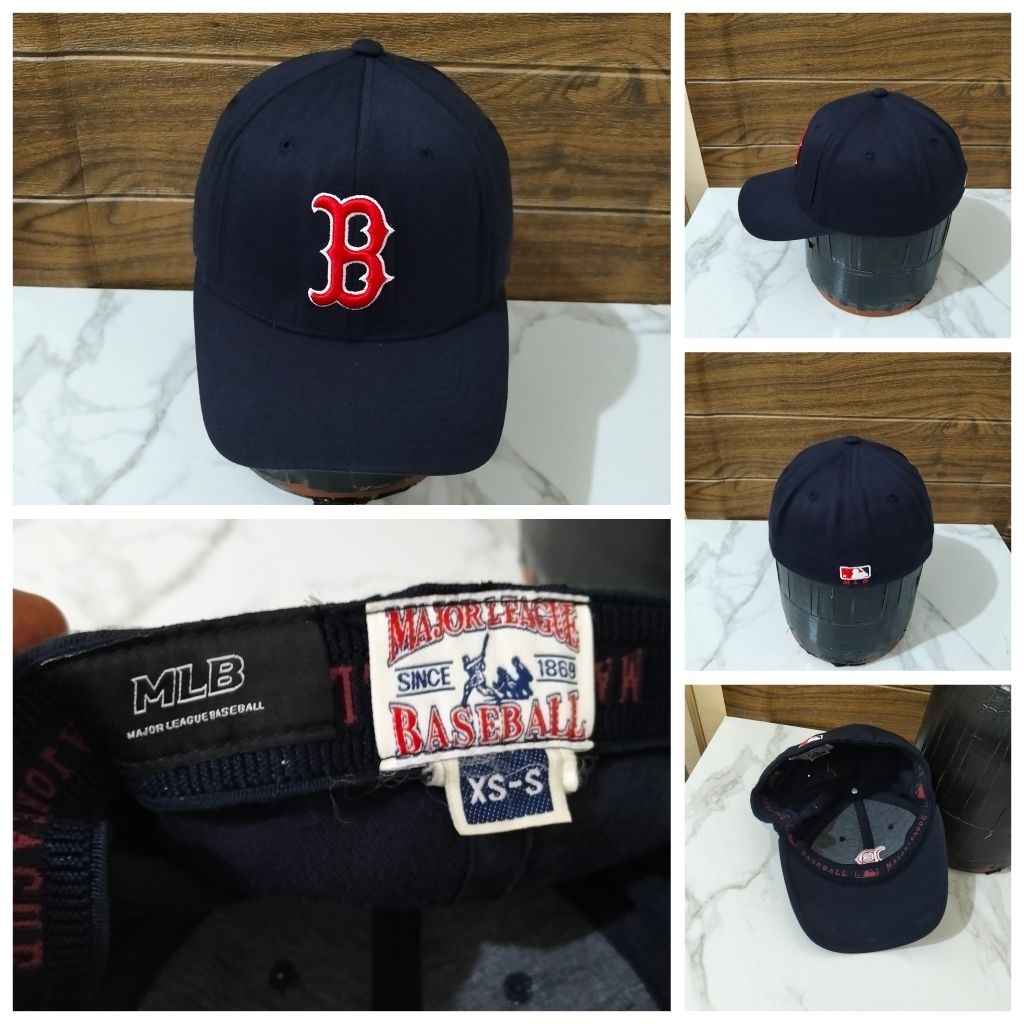 TOPI SECOND CAP FITTED MLB BOSTON