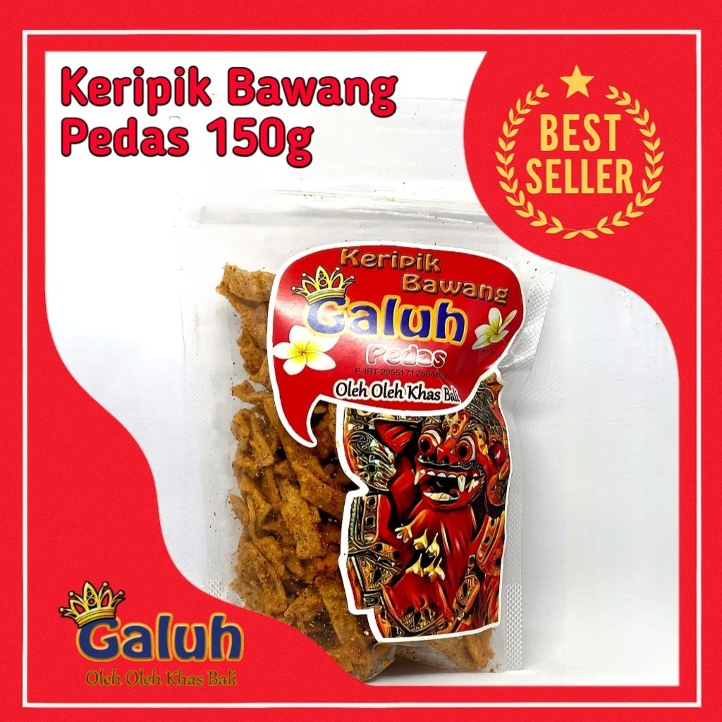 

Keripik Bawang Galuh 150g Rasa Pedas Oleh Oleh Khas Bali 150g Snack Murah