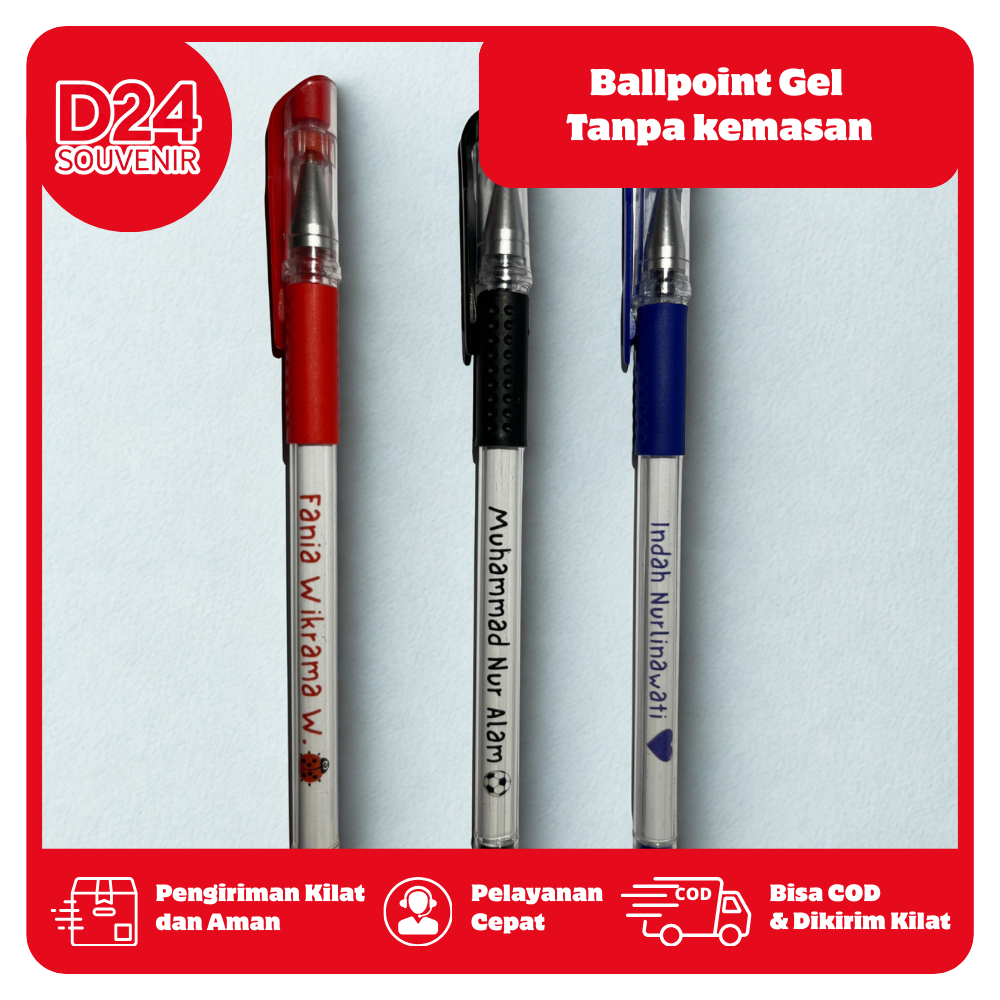 

(Tanpa PO)Ballpoint bolpen pulpen pena Gel Custom Desain Insert paper Logo Nama Souvenir Acara Kantor Seminar Premium