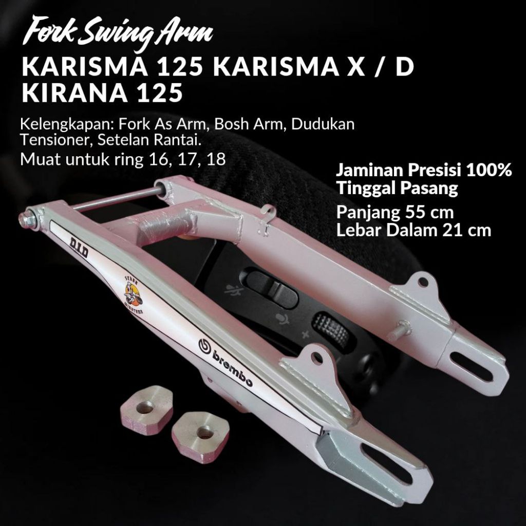 Arem Fork Swing Arm ktm Sasis garpu belakang Lengan ayun gtx rbt bebek trail Pnp Honda Karisma 125 K