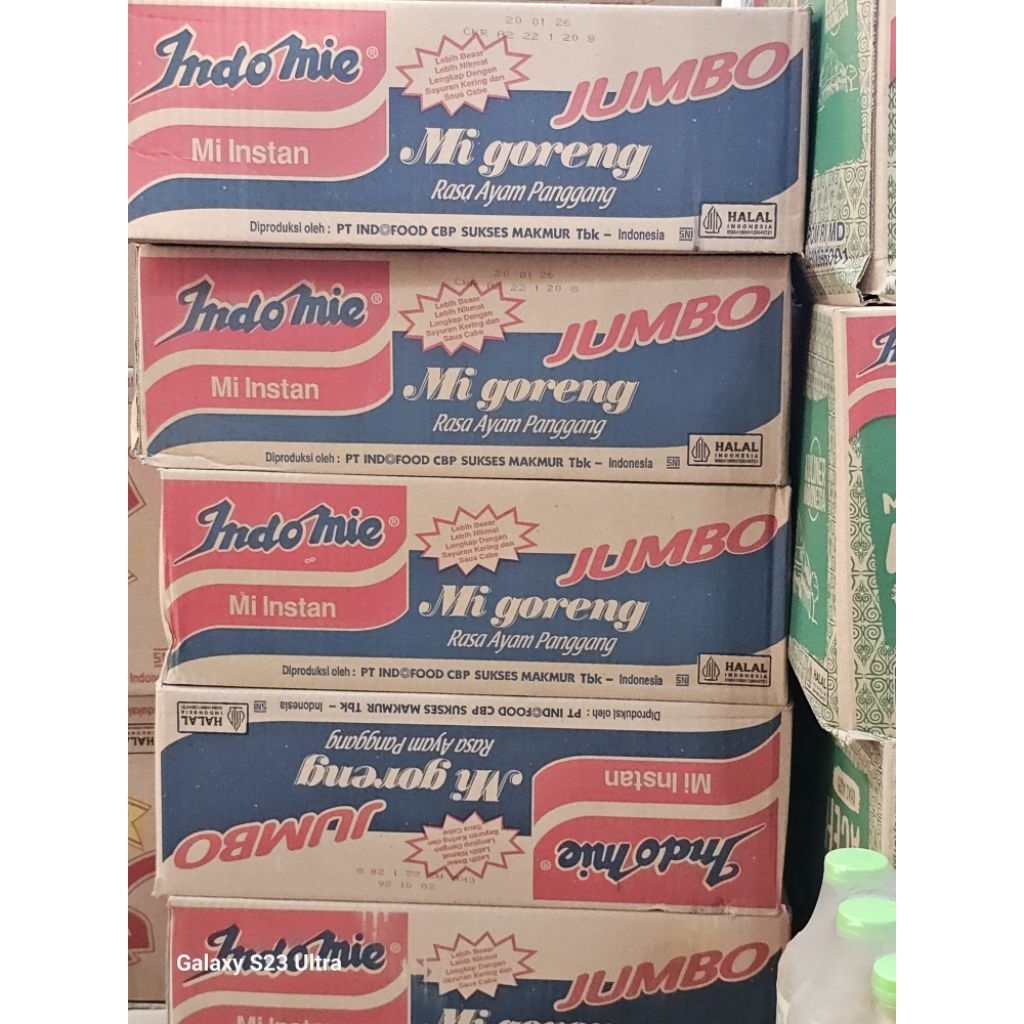 

Indomie Goreng Ayam Panggang Jumbo 127 gram [ 1 Karton Isi 24 Pcs ]