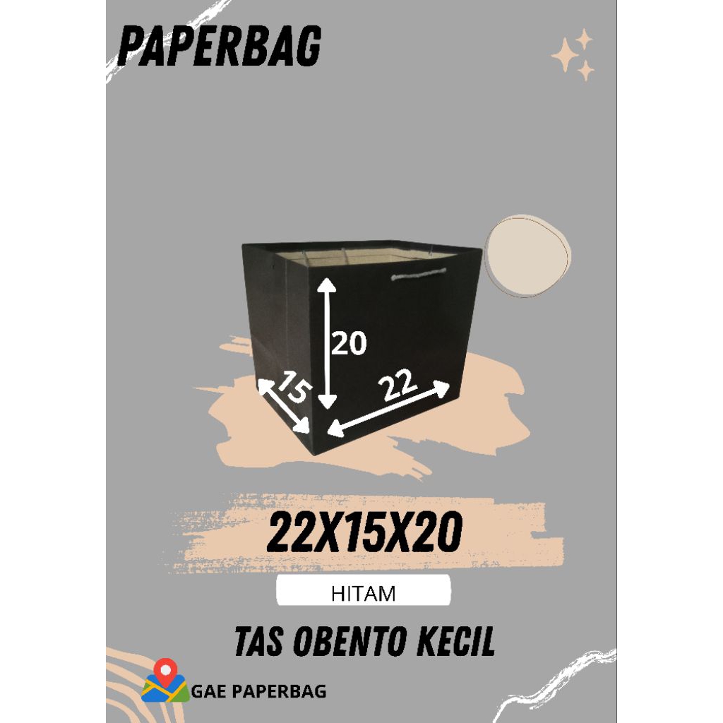 

PAPERBAG OBENTO KECIL/TAS NASI KECIL/TAS SYUKURAN/TAS UKURAN 22x15x20/TAS SLAMETAN