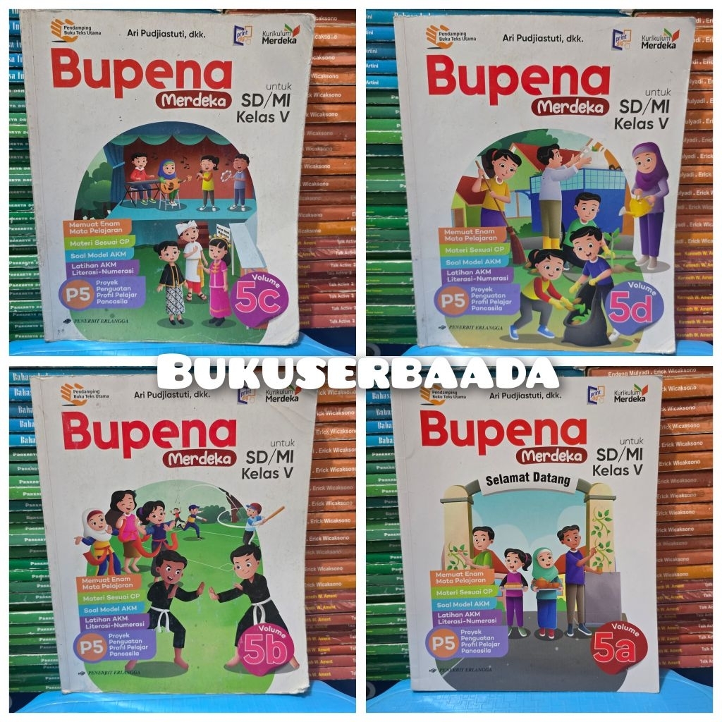 BUKU BEKAS ERLANGGA - BUPENA MERDEKA KELAS 5 SD KURIKULUM MERDEKA