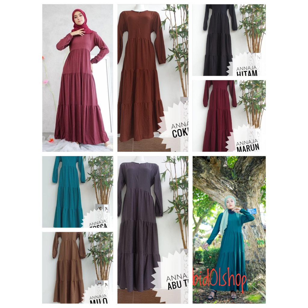 (PREMIUM) Gamis Canda Rempel 3 Susun