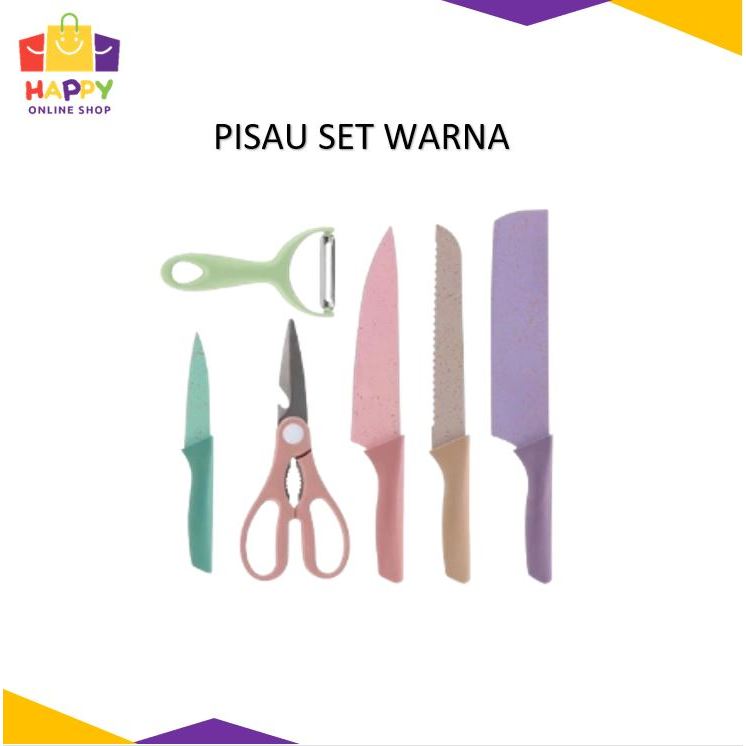 Pisau Set Warna Warni