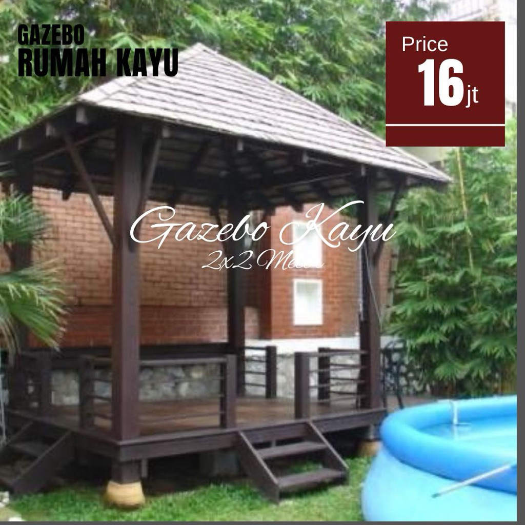 Gazebo Minimalis | Gazebo jepara | Gazebo Kayu Jati