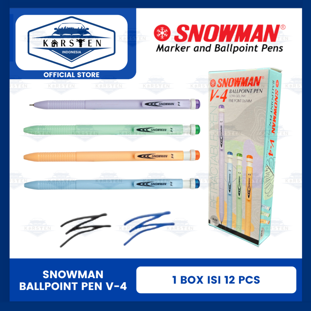 

Pulpen | Bolpen | Pena Snowman V-4