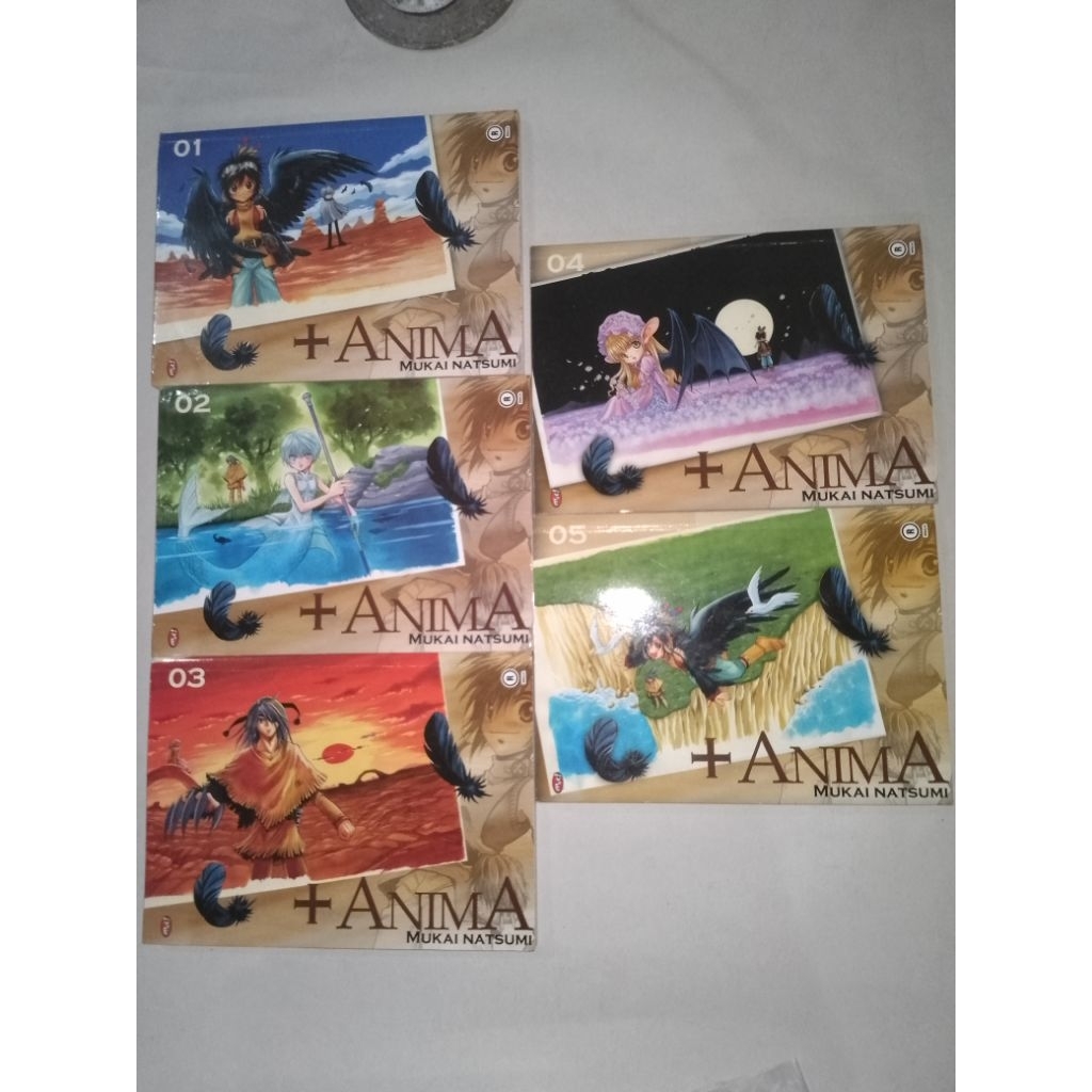 Komik +Anima , Mukai Natsumi vol 1-5 (Bekas)