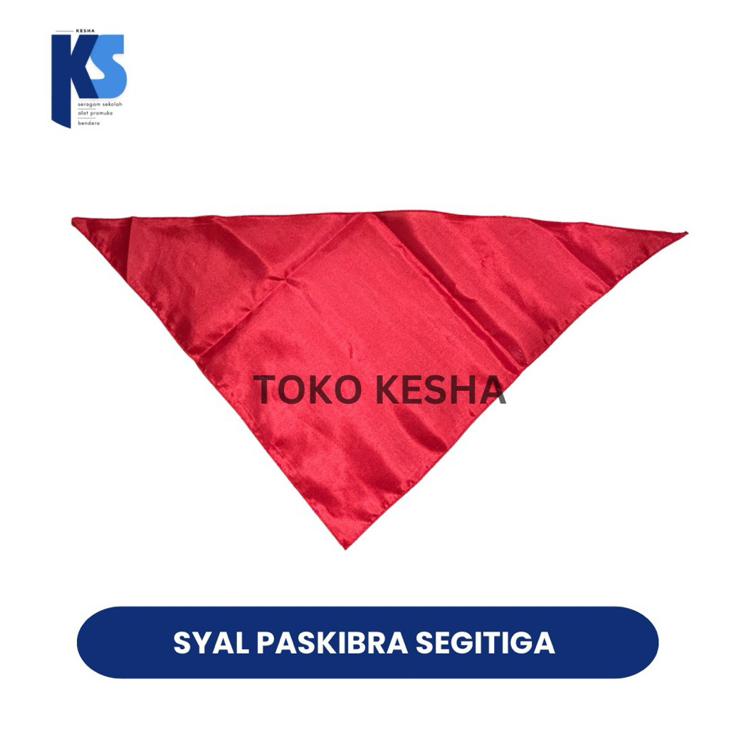 Syal Leher Scraf Upacara Paskibra TNI Polri Segitiga