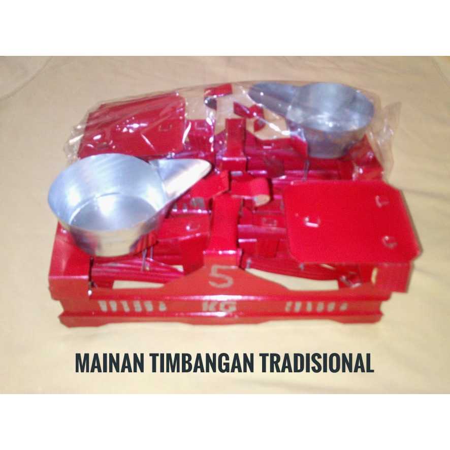 kiloan duduk mainan timbangan tradisional