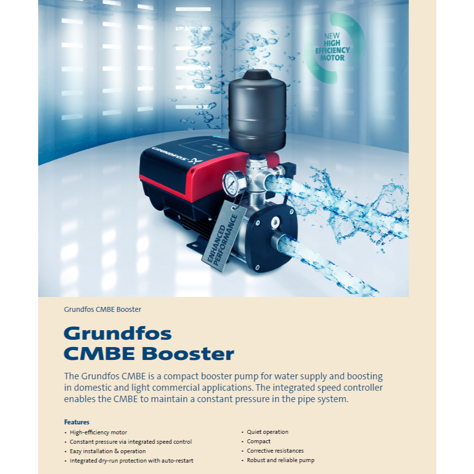 GRUNDFOS Variable Speed Booster Pump  ( Inverter Pump )