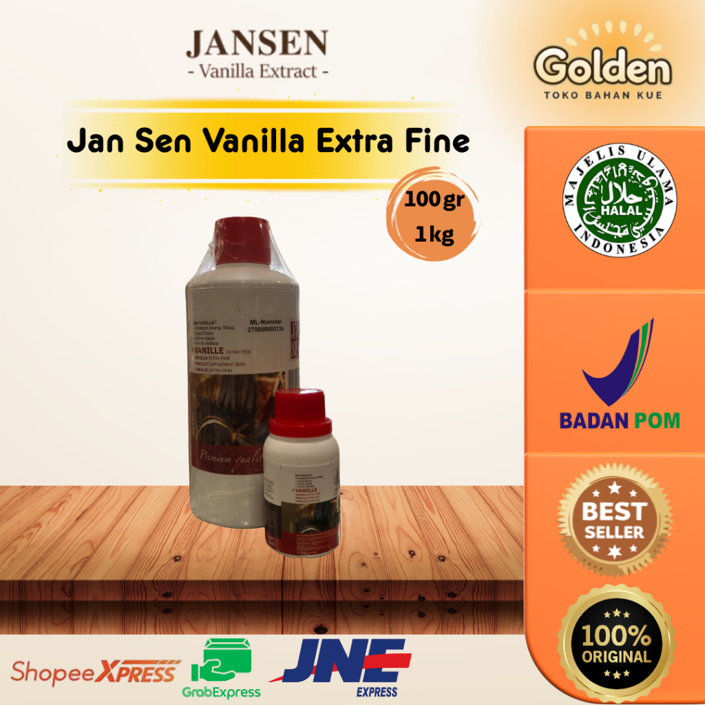 

Jan Sen Vanilla Extra Fine 100 gr, 1 kg