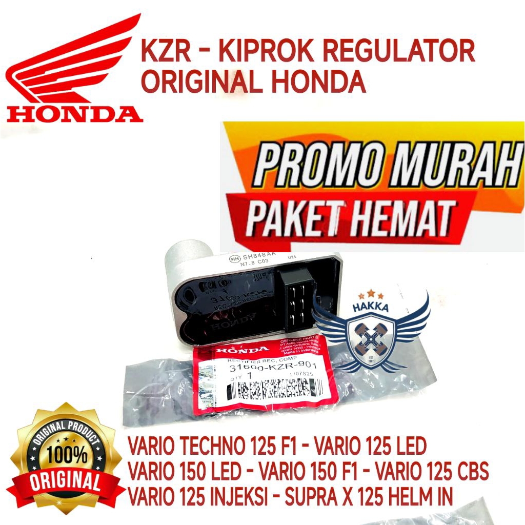KZR ORIGINAL KIPROK REGULATOR HONDA VARIO TECHNO 125 F1, KIPROK HONDA VARIO 125 LED, KIPROK HONDA VA