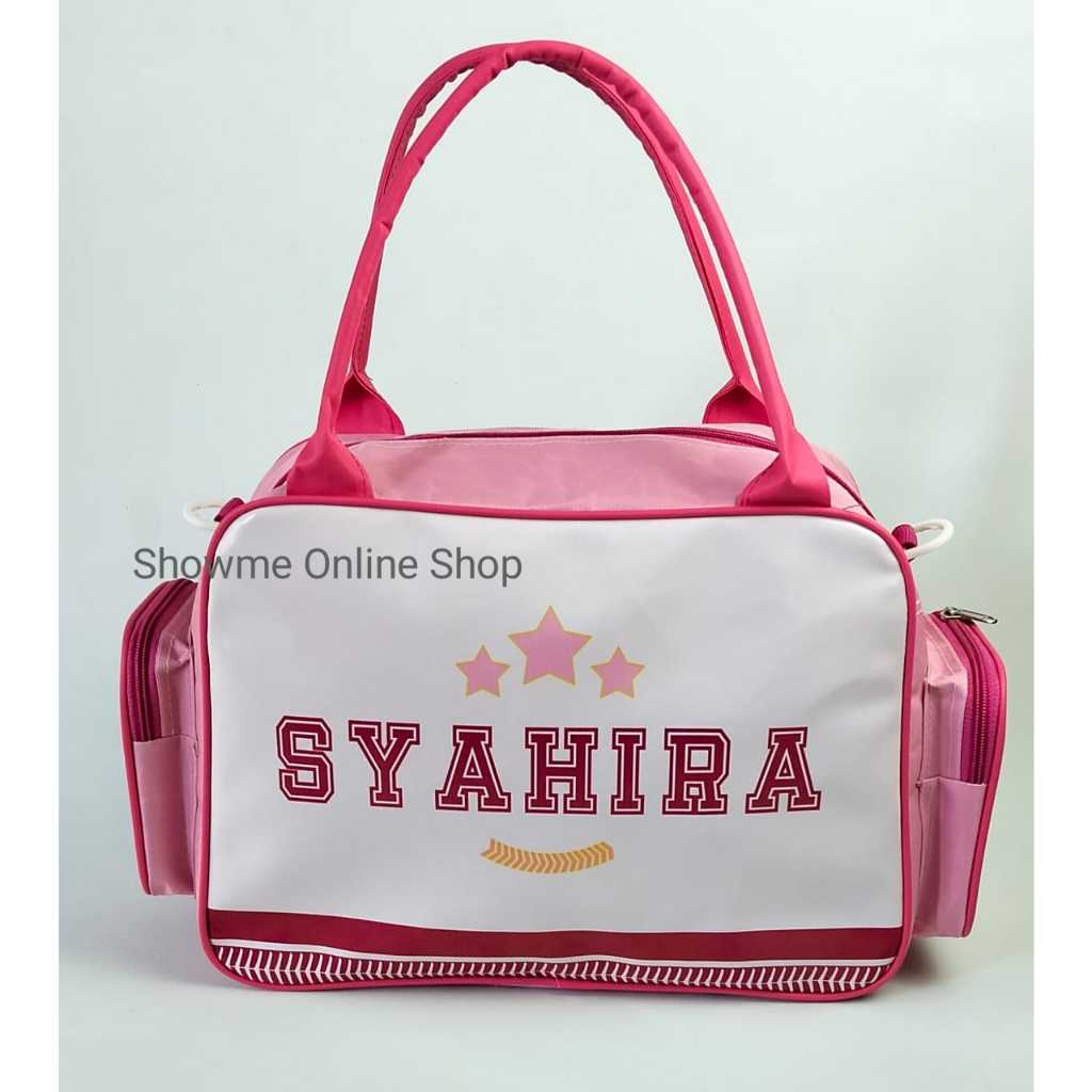 

Showme Khusus Custom Tas Travel kantong Kanan Kiri Premium Acara Ulang Tahun I Goodiebag I Dino