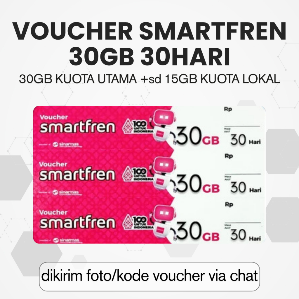 Voucher Smartfren 30GB 30 Hari