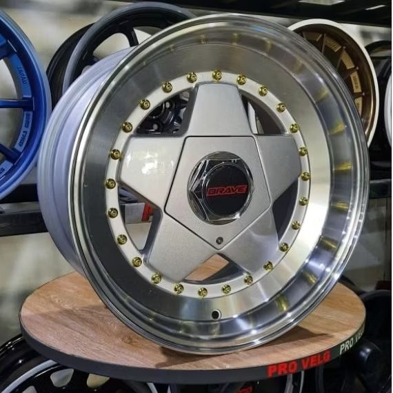 Velg Mobil Ring 16 Celong/Belang PCD 4×100/114.3 Rep. BORBET Racing Wheel Brave