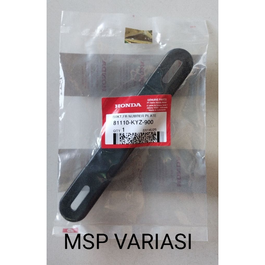 Original AHM 81110 KYZ 900 Dudukan Plat No Honda Supra X 125 FI