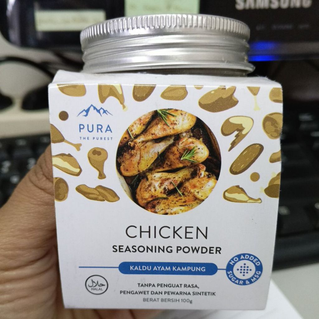 

PURA Kaldu Ayam kampung seasoning powder tanpa bahan pengawet