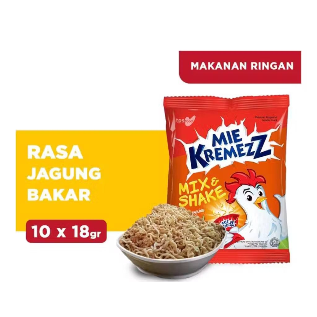 

Mie Kremez Mix & Shake jagung bakar rencengan