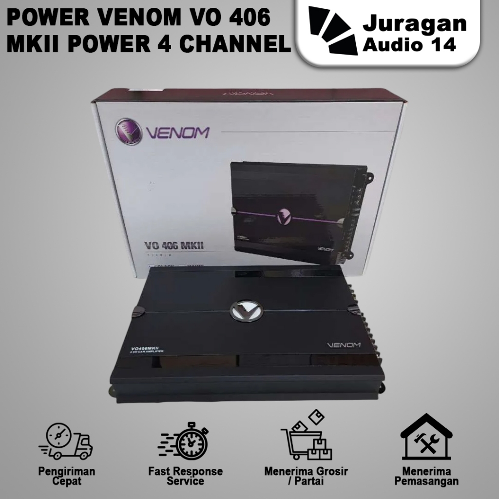 Power Amplifier Mobil Venom Series Diablo - Power Series Venom Diablo VO 406 MK2