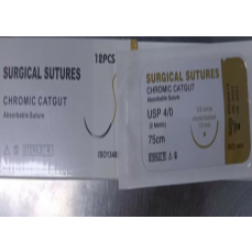 6000pcs-Chromic 1/2circle round bodied 18mm 4/0