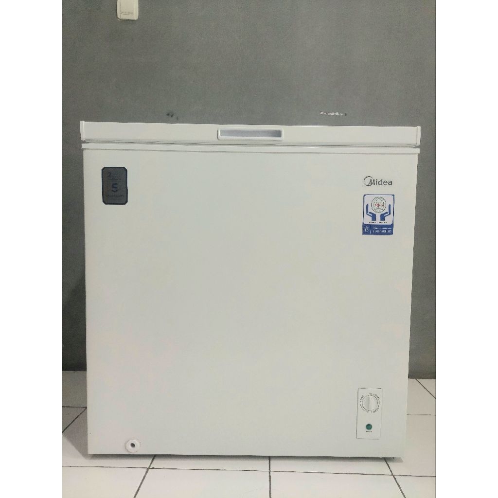 Midea Chest Freezer 200 Liter Box Freezer HS-258CK 258CK Cooler Box [BEKAS]
