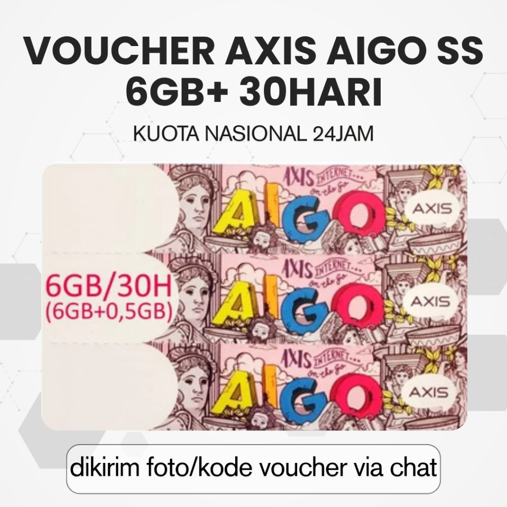 VOUCHER AXIS AIGO 6GB 28hari
