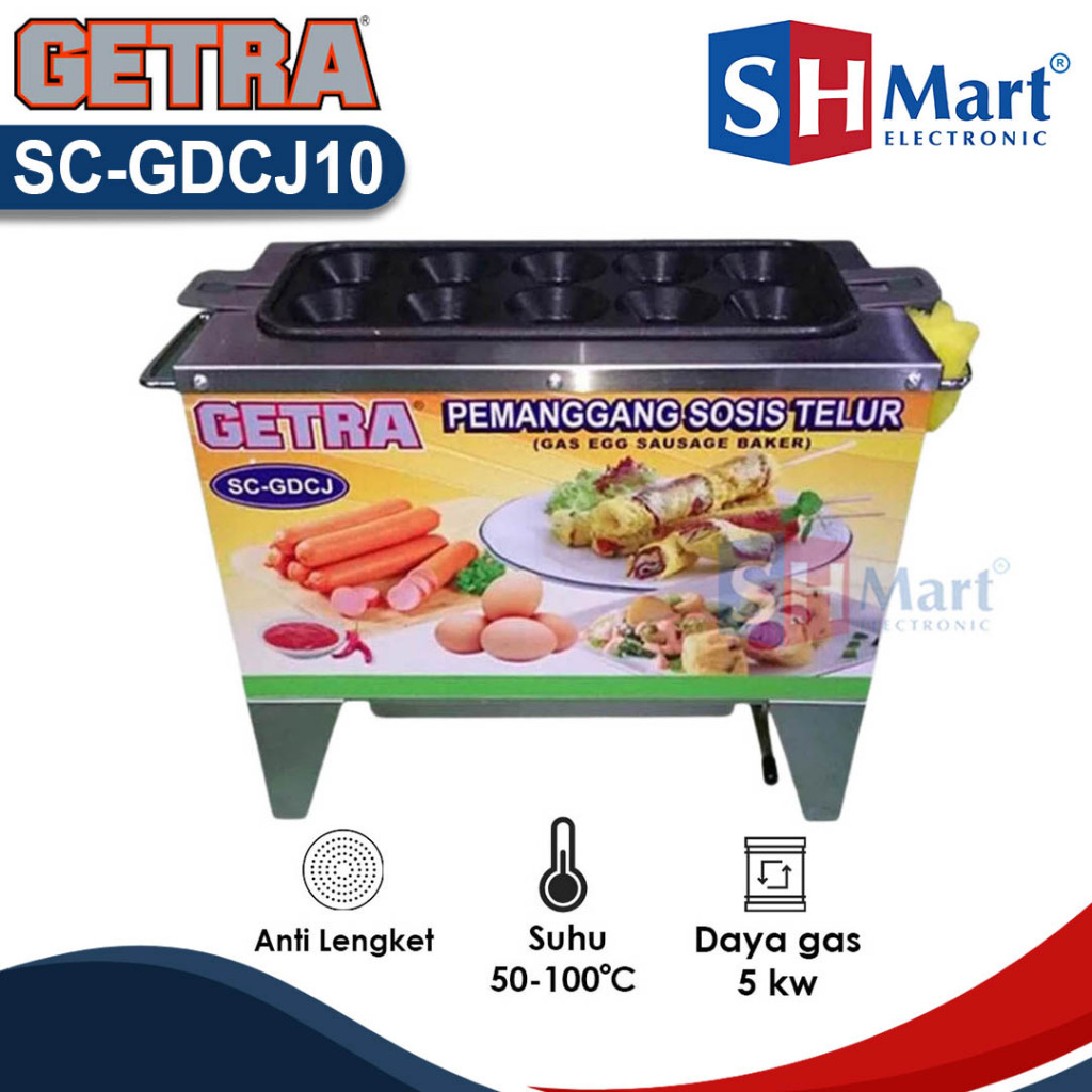 PEMANGGANG SOSIS TELUR GETRA SCGDCJ10 ANTI LENGKET EGG SAUSAGE BAKER