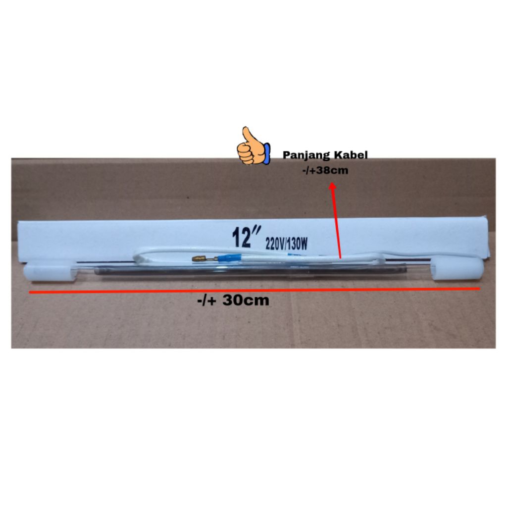 Heater kaca 12 inch 130 watt 220 volt