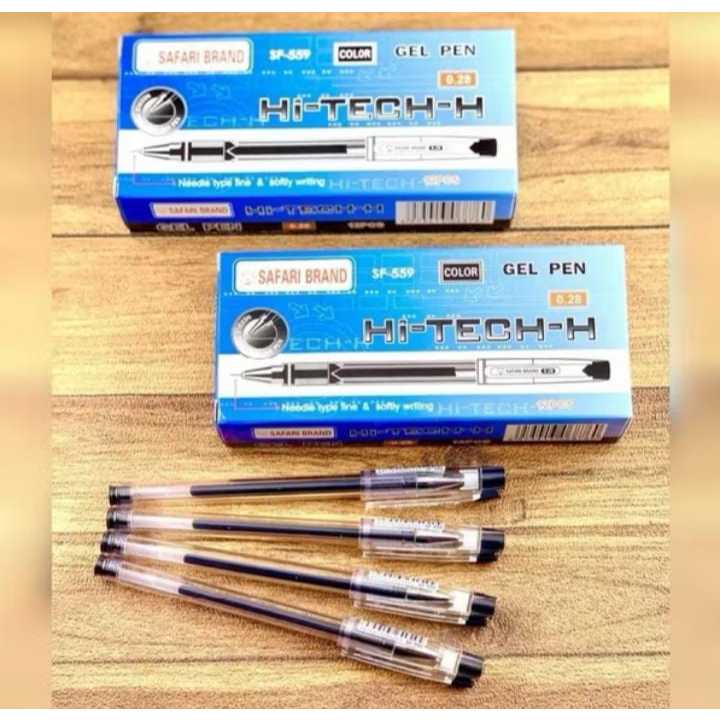 

(4 BIJI ) Pulpen/Gel Pen Hi-Tech-H Hi-Tech Hitech Hi-Tec Hitec Murah Safari eds-on 0.28 mm