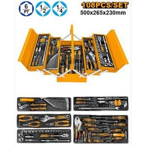 INGCO HTCS151081 TOOL CHEST SET 108PCS TOOLSET TOOLBOX SET PERKAKAS