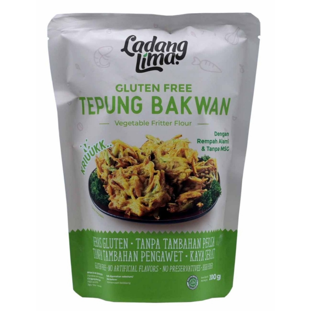

Ladang Lima Gluten Free Tepung Bakwan 200gr with Long Expiry Date