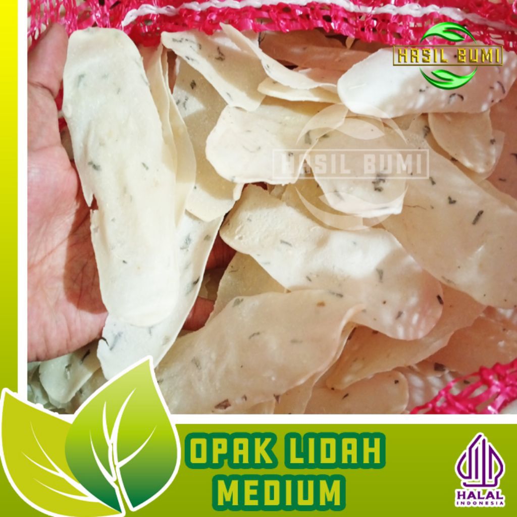 

opak lidah / ilat 500 gr | kripik singkong | khas wonosobo