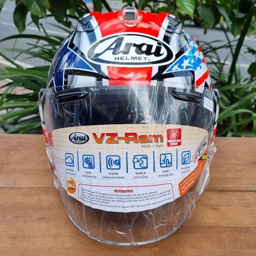 HELM ARAI VZ-RAM HALFACE HAYDEN LAGUNA SECA