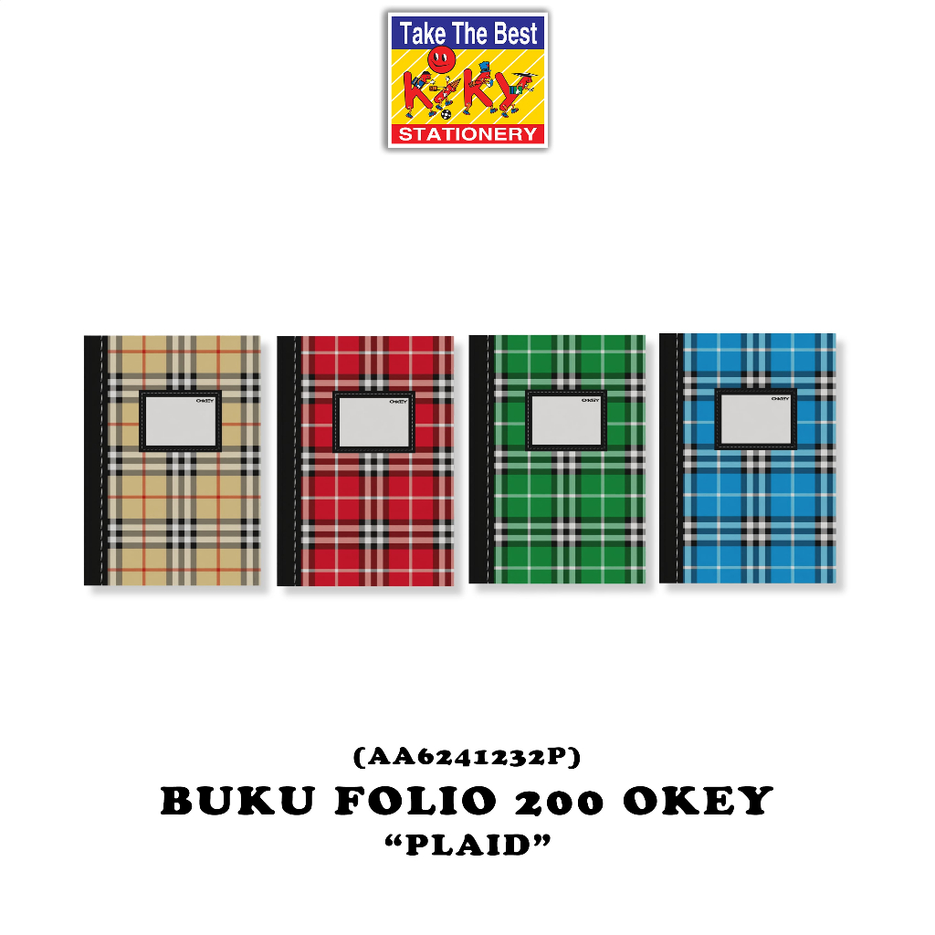 

OKEY Buku Hard Cover Folio Glossy (Uk. 32 x 21 cm) Isi 200 Lembar