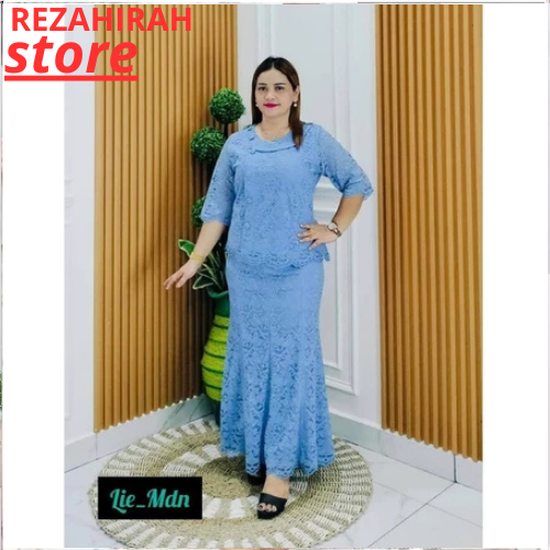 DK SET ROK BROKAT PANJANG /BAJU STELAN WANITA SEMI BRUKAT terbaru premium